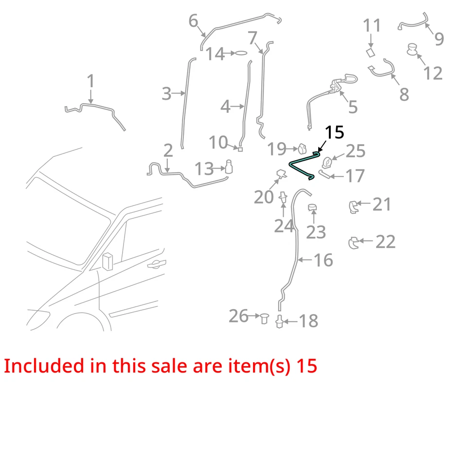 CHRYSLER A/C & HEATER HOSE 68012786AA NEW OEM 68012786AA - Изображение 2 из 3