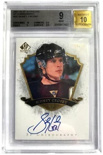 2007-08 SPA Chirography Sidney Crosby On Card Autograph #/25 BGS MINT 9  AUTO 10