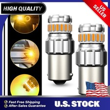 Yellow Amber Bright 1156 7506 Reverse Led Backup Light Bulbs 3000k 2pcs Lamp