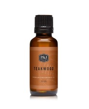 P J Fragrance Oil  Teakwood Oil 30ml Candle Scents for Candle Making, Fresh...