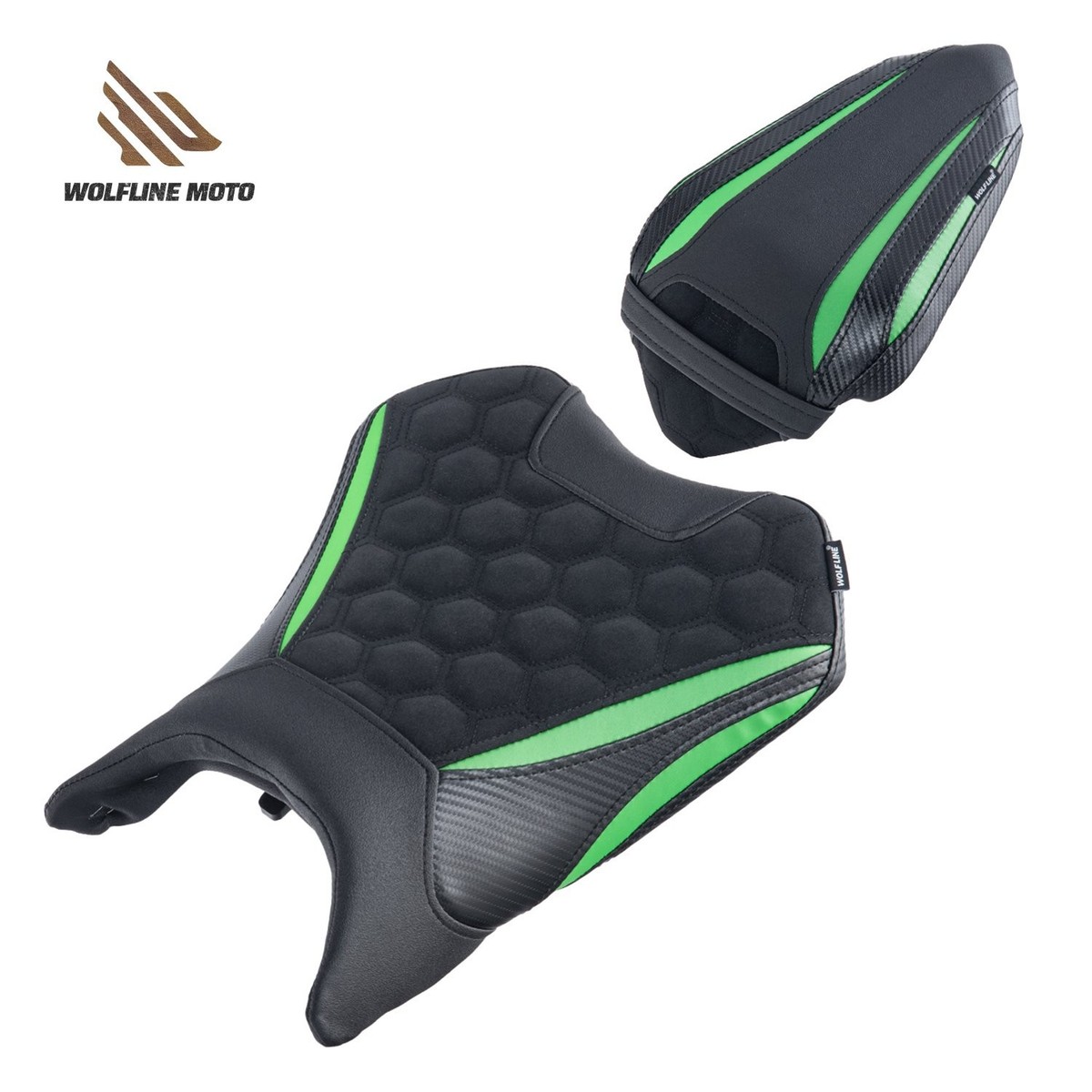 すーページ WOLFLINE Rider & Passenger Seat For Kawasaki Ninja 500 Z500 2024