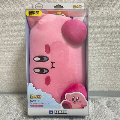 ぴーちゃん　2ケース Kirby Plush Pouch Case for Nintendo Switch 2 OLED HORI 30.5cm