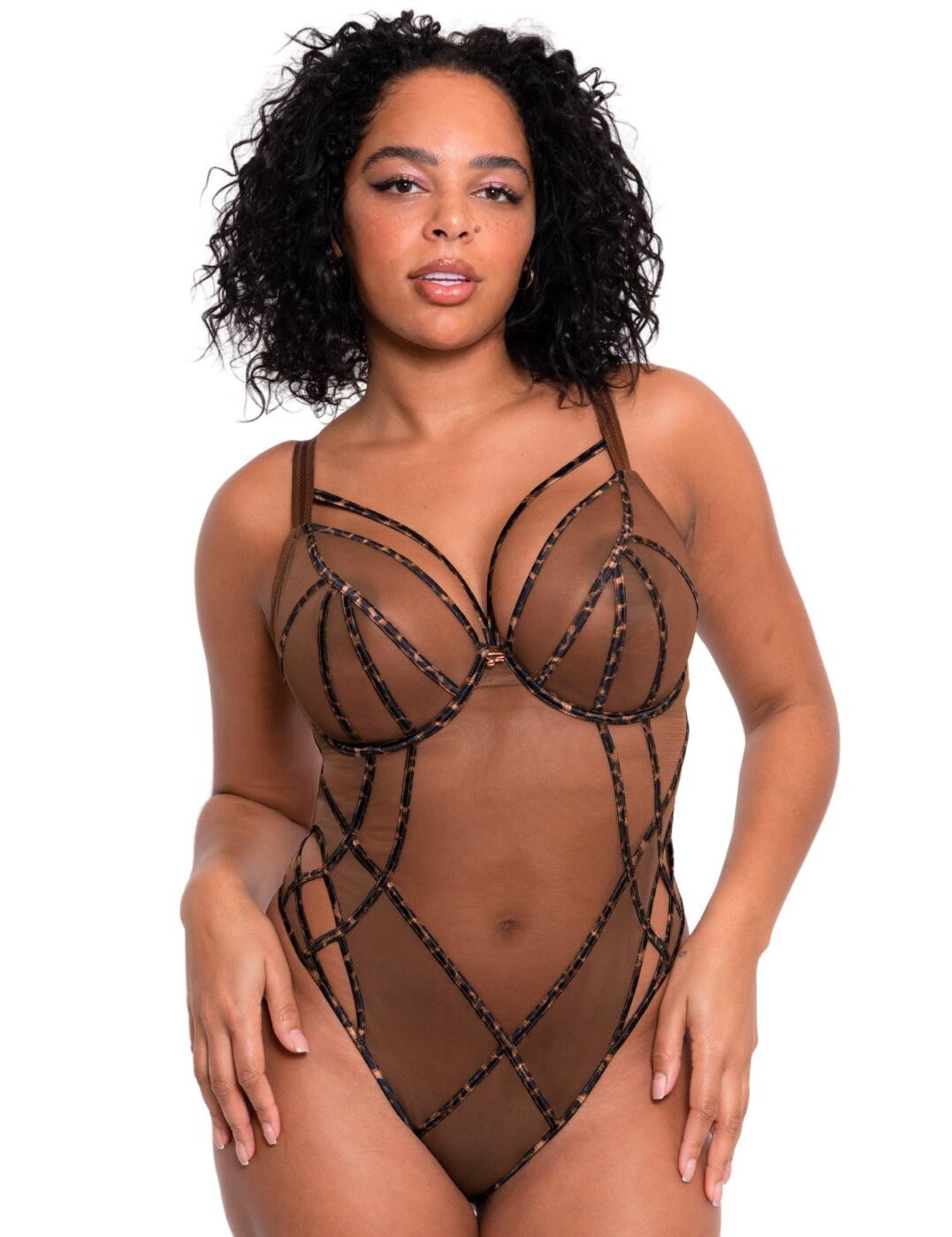 38HH Scantilly by Curvy Kate Senses Body Plunge Underwired Lingerie ST027704