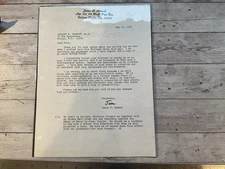 ORIGINAL WWII JIM HOWARD AUTOGRAPHED LETTER MOH FLYING TIGER ETO ACE PILOT