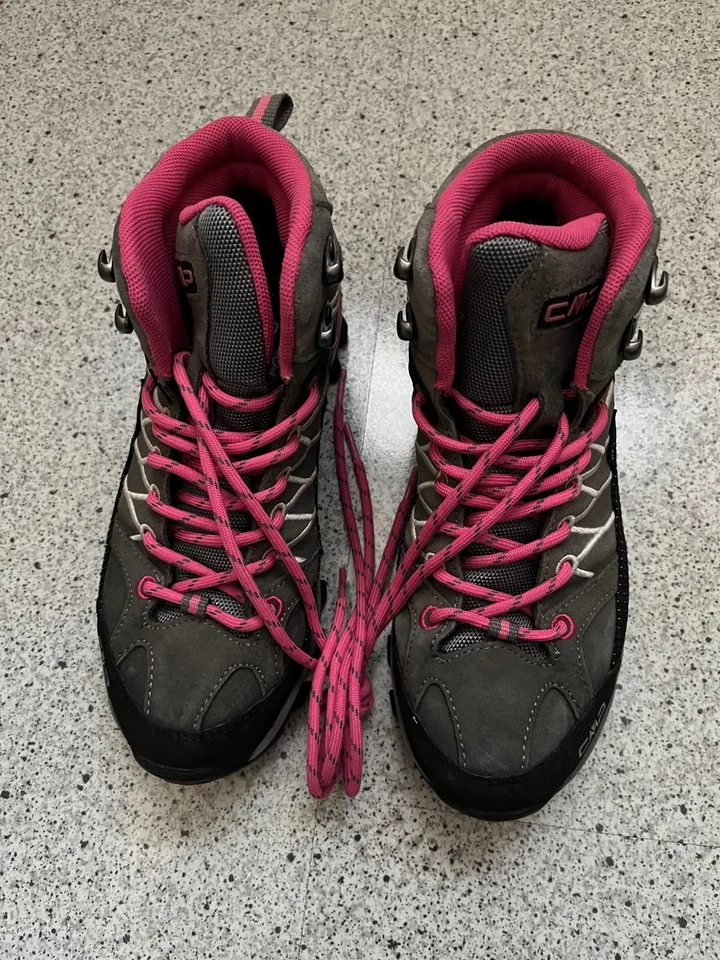 Bergstiefel/Wanderstiefel von CMP, grau/schwarz/pink, Gr. 37, sehr guter Zustand