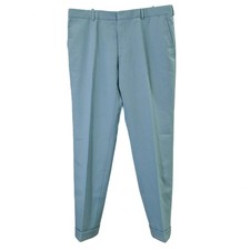 HERMES Trousers Slacks Pants Bottoms Wool Light Blue Blue 54 F/S from Japan