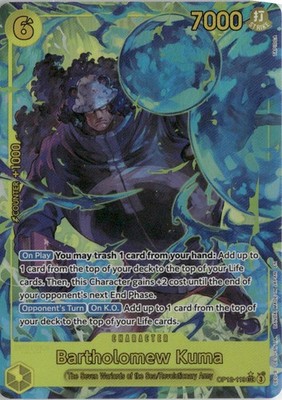 One Piece TCG Bartholomew Kuma Alternate Art Legacy of the Master #OP12-119 NM