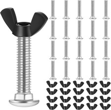 20 Set M6 Pet Carrier Fasteners Bolts Butterfly Nuts Dog Kennel Hardware Kit