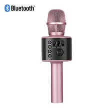Core Innovations Wireless Karaoke Mic w/ Speakers  HD Recording Rose Gold