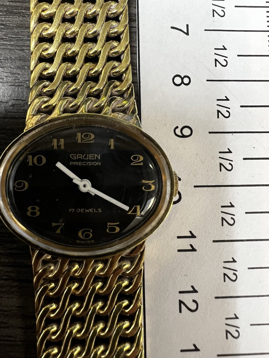 Vintage 10K RGP GOLD GRUEN PRECISION 17 Jewels Womens Watch  display picture 2