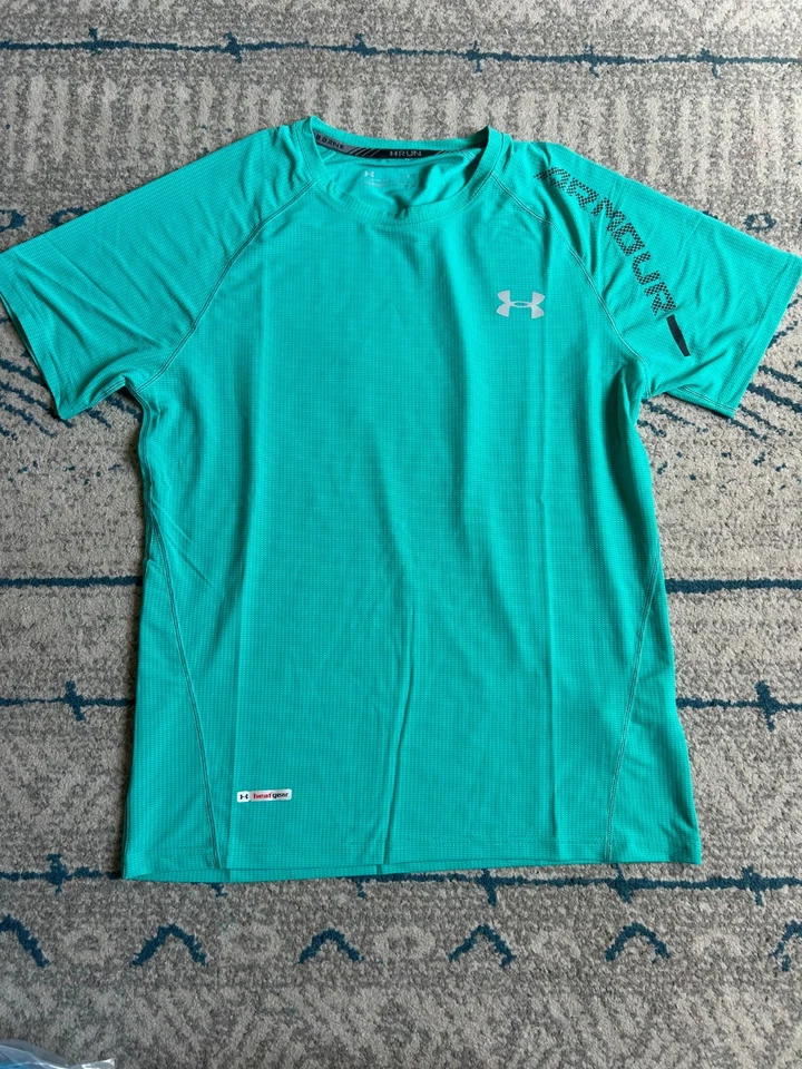tee shirt under armour vert turquoise - Photo 1/4