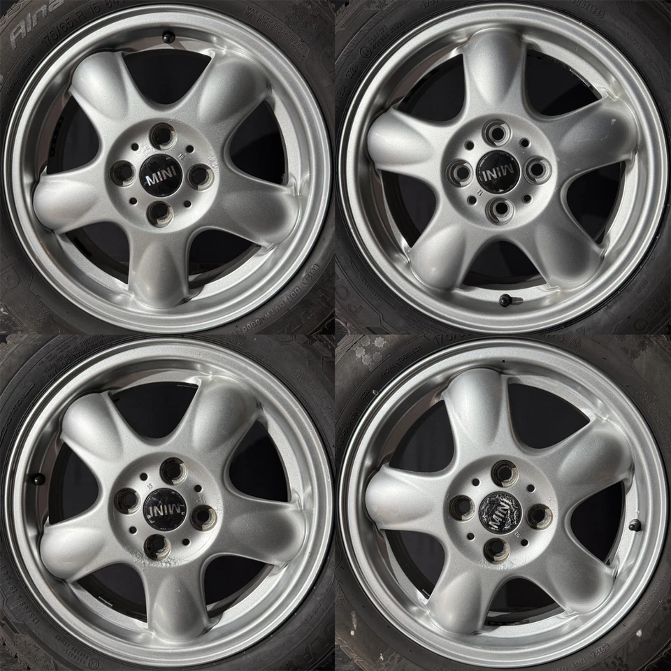 4 Alufelgen 5,5X15 2x Winterreifen 2x Allwetter 175/65R15, MINI R50 R52 R53 - Bild 2 von 4