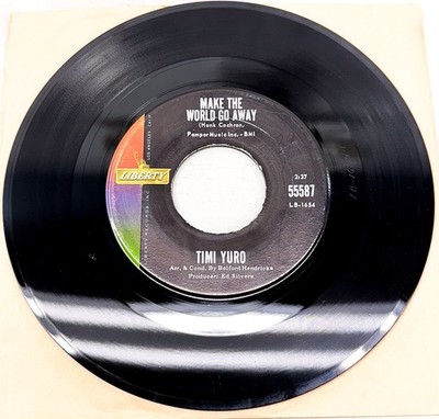 Timi Yuro Make The World Go Away  / Look Down  1963 ~ 45 rpm Liberty 55587 - VG+