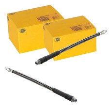 2X HELLA BREMSSCHLAUCH BREMSSCHLÄUCHE 335mm VORNE passend für PEUGEOT 206 206+