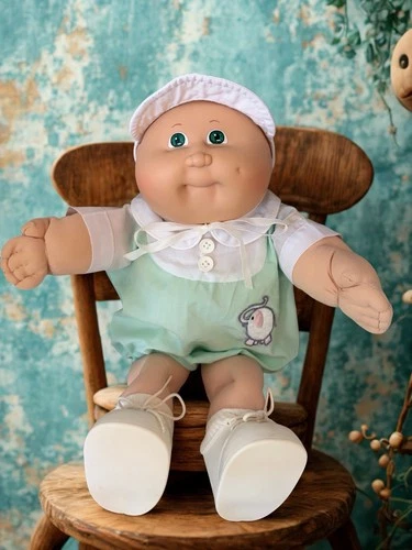 Cabbage Patch Kids Doll, Bald Preemie, Green Eyes, HM 3
