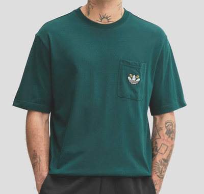 NEW MENS ADIDAS ORIGINALS MONOGRAM POCKET TREFOIL TEE SHIRT ~SIZE
