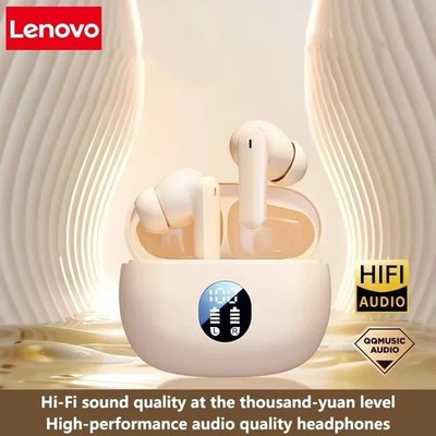 Lenovo TWS Bluetooth 5.3 Earbuds Wireless Noise Cancelling Headphones w/Mic