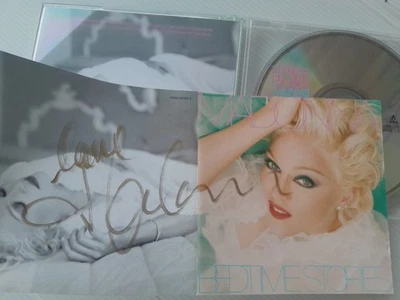 Madonna autograph cd BEDTIME STORIES signed live ticket CONFESSIONS TOUR concert - Photo 1/3