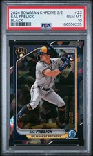 2024 BOWMAN CHROME SAPPHIRE EDITION BLACK #23 SAL FRELICK RC 5/10 PSA 10