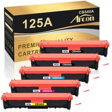 5 Toner Compatible with HP 125A Color LaserJet MFP CP1215 CP1514N CP1515N XXL