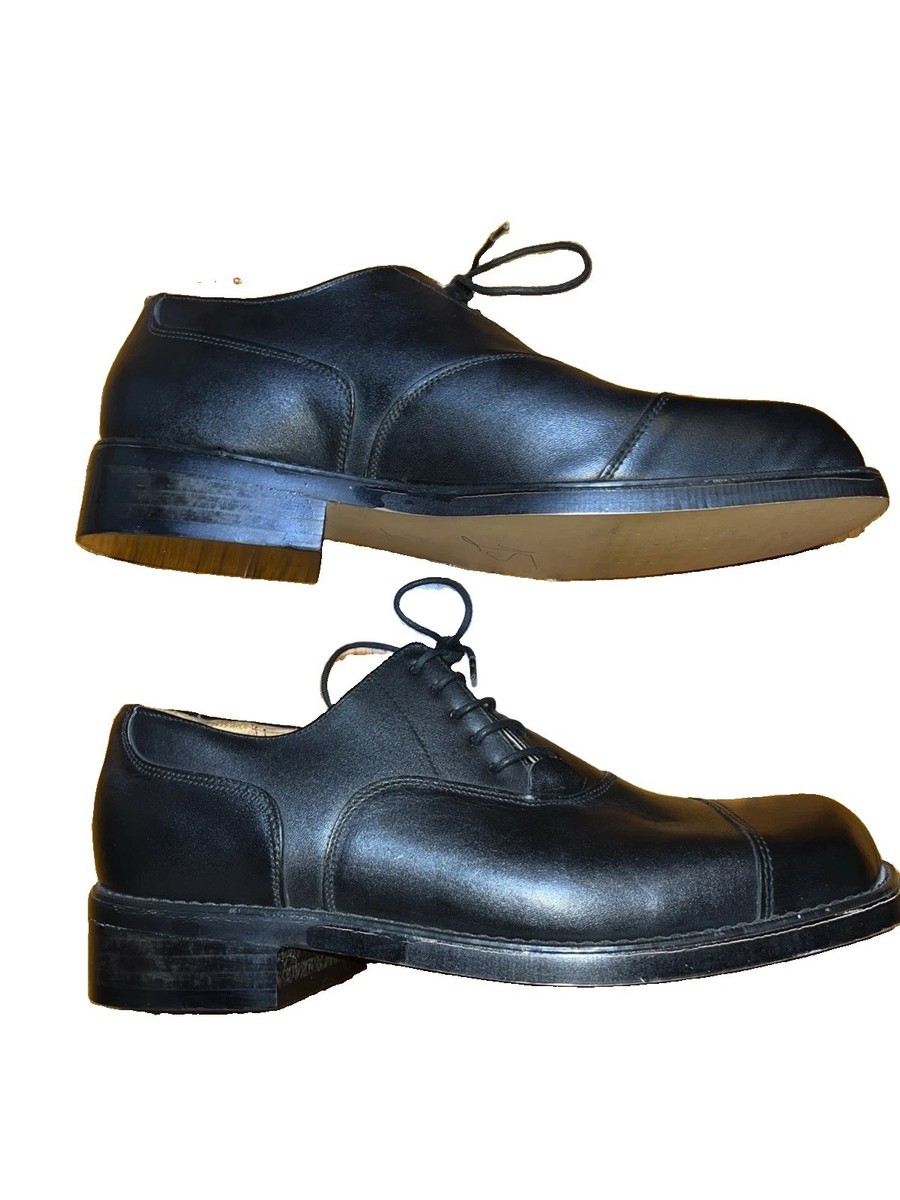 Vintage Red or Dead Oxford Shoes Mens UK 7 US 8 Black Leather Made England View 3