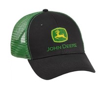LP69092 - John Deere Men  s Black and Green Mesh Back Hat