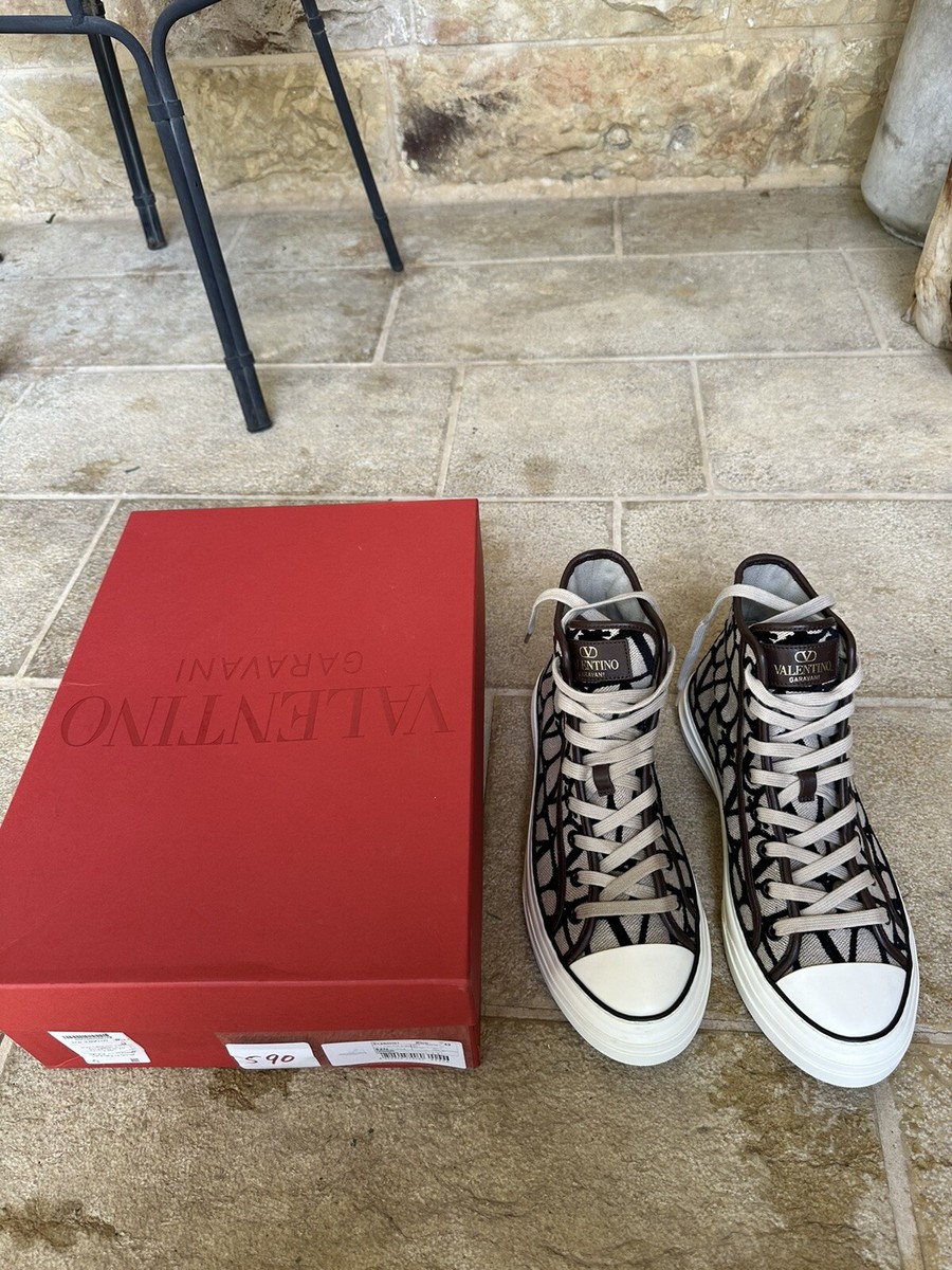 Valentino Toule Iconographe Totaloop High-Top Sneaker Shoe