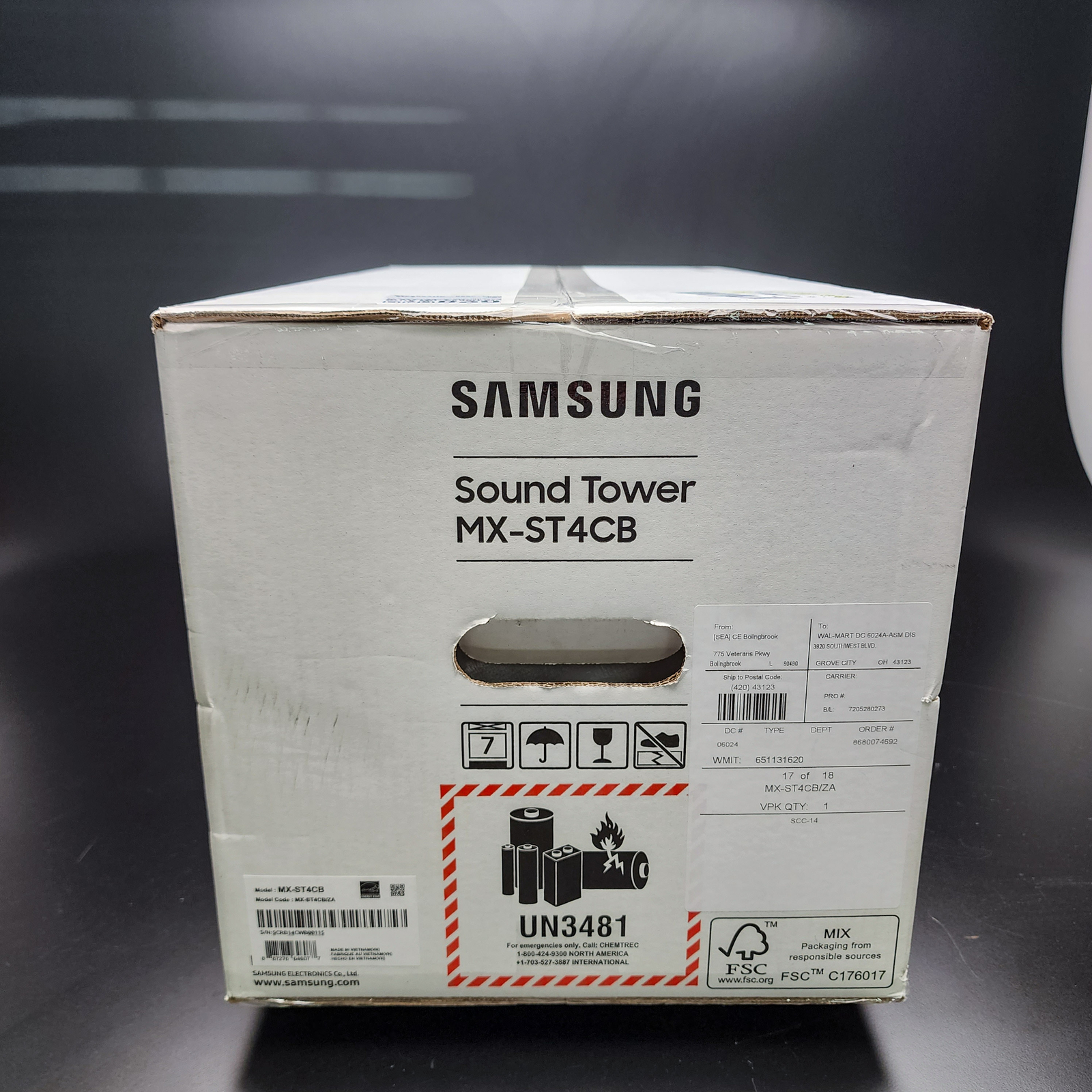 Samsung 140W Bluetooth Wireless Sound Tower Party Lights MXST4CB BRAND