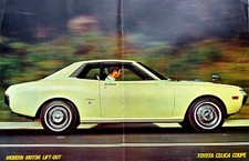 Original Modern Motor Toyota TA22 Celica Centre Spread Poster