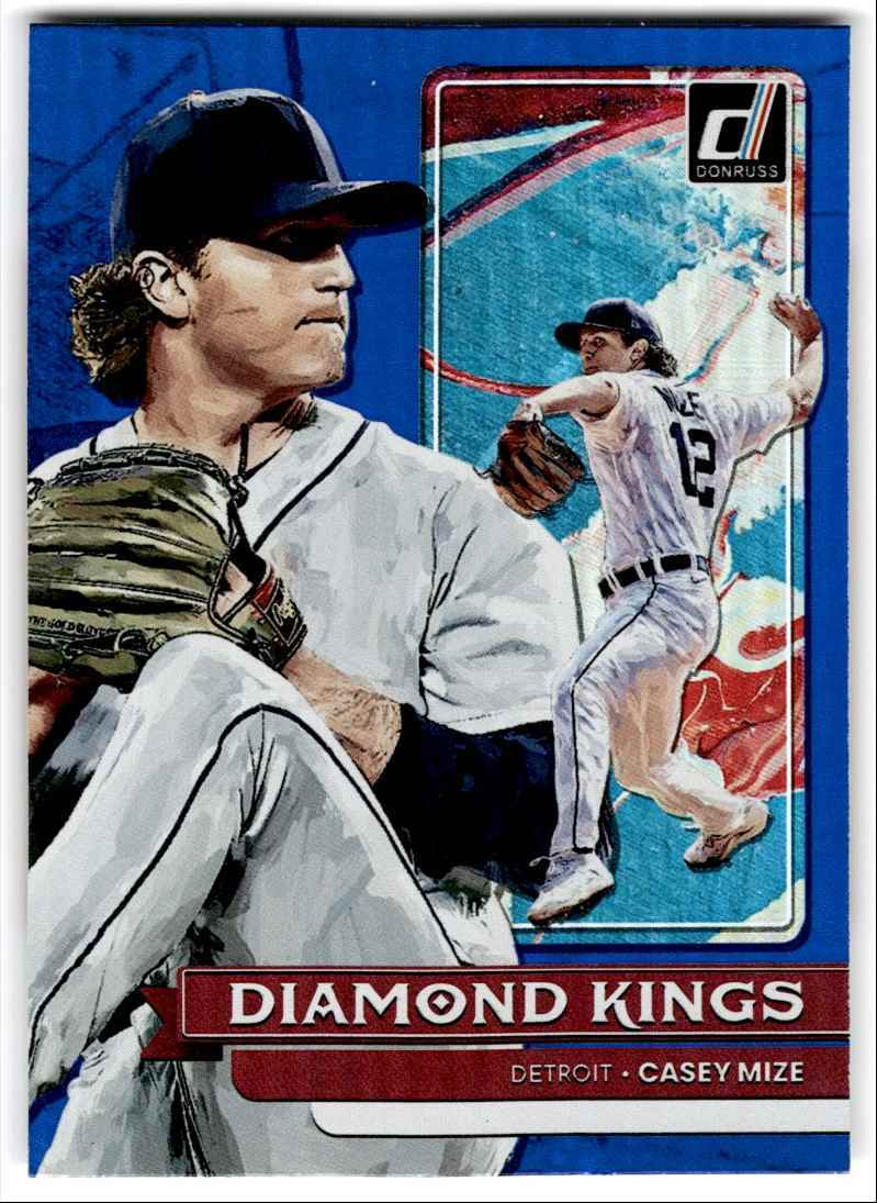 2022 Panini Donruss Casey Mize Detroit Tigers #8 Diamond Kings Blue Foil