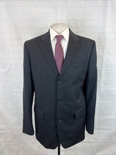 Banana Republic Men's Black Solid Wool Blazer 44L 495