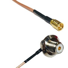 RG316 SMB FEMALE to UHF Female Angle Bulkhead RF Cable Rapid-SHIP LOT