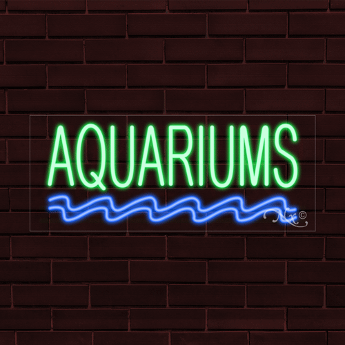 NUEVO "ACUARIOS" con LOGO 30x12X1 PULGADAS LED FLEX LETRERO INTERIOR 30206 - Imagen 1 de 1