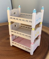 Sylvanian Families Calico Critters Triple Bunk Beds Bedding 1980