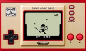 Nintendo Game & Watch Super Mario Bros Handheld Console Clock Brand New