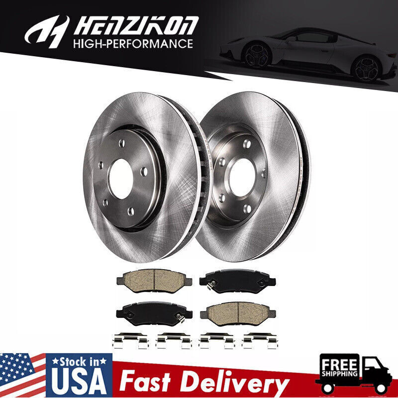 REAR DISC BRAKE ROTORS + CERAMIC BRAKE PADS FOR CADILLAC CTS CHEVROLET CAMARO *