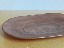 Vassoio In Rame Martellato Vintage Opera D' Arte Del Maestro F. Tomasello