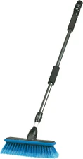 93089 Flow-Thru 10" Wash Brush with 68" Aluminum Extension Pole , Black