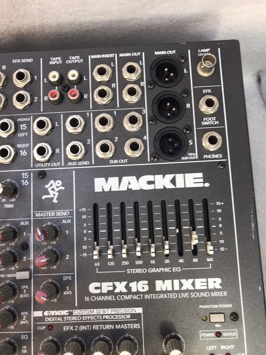 Mackie CFX16 Unpowered Mixer - 16 Channel | eBay