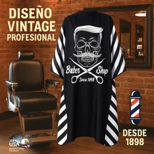 Capa Barbero Barberia Bata Capas Para Barberos De Peluqueria Corte De Cabello