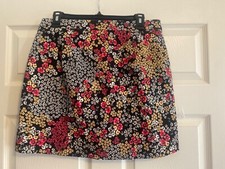 Rafaella Comfort Elastic Waist Floral Skort Small NWOTs