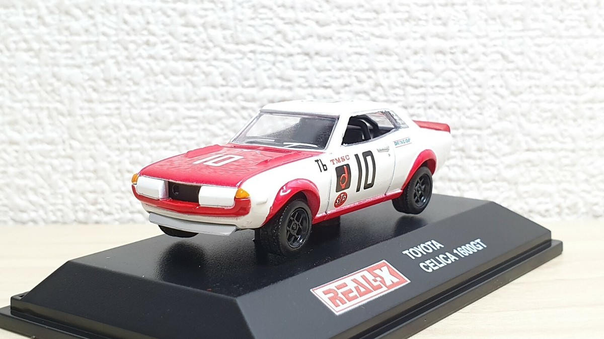 Real-X 1/72 TOYOTA CELICA 1600GT RACING #10 RED TA22 diecast car