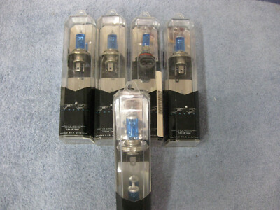 5 SETS OF NRG OPTICS SYNERGY HID LIGHT BULBS 9006 AND H4 12V WHITE BEAM