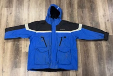 IceArmor Clam Mens Sz 2XL XX Large Snow Ice Fishing Coat Jacket Black Blue Parka