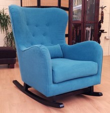 SCHAUCKELSESSEL OHRENSESSEL FERNSEHSESSEL SESSEL ROCKING CHAIR LONGCHAIR NEU 