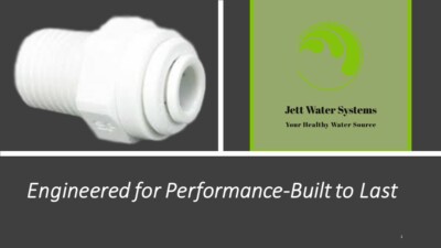 John Guest RO Male Straight Adaptor Water Fitting (1/4'' QC x 1/4'' NPT)