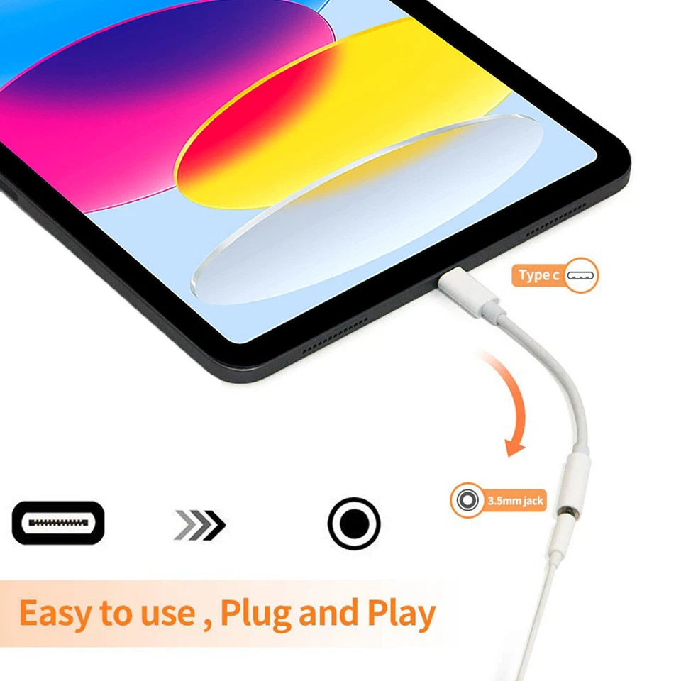 For 2024 M4 M3 iPad Pro 11" 12.9'' USB C to 3.5mm Headphone Jack Hi-Fi DAC Chip - Image 3 of 4