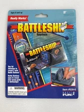 Battleship Keychain New Sealed 1999 Basic Fun Mini Travel Board Game Stocking
