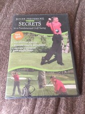 Roger Fredericks Reveals Secrets to a Fundamental Golf Swing SEALED DVD