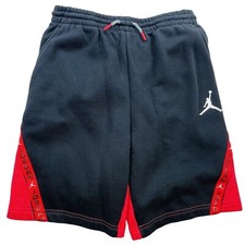 Jordan Boys Shorts Fleece Black Red XL 13-15 YRS Jumpman Athletic Streetwear